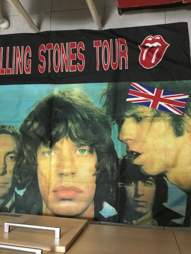 Nuova bandiera gigante degli anni '80 The Rolling Stones