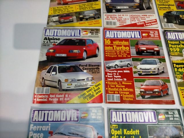 REVISTA AUTOMOVIL AÑO COMPLETO 1988