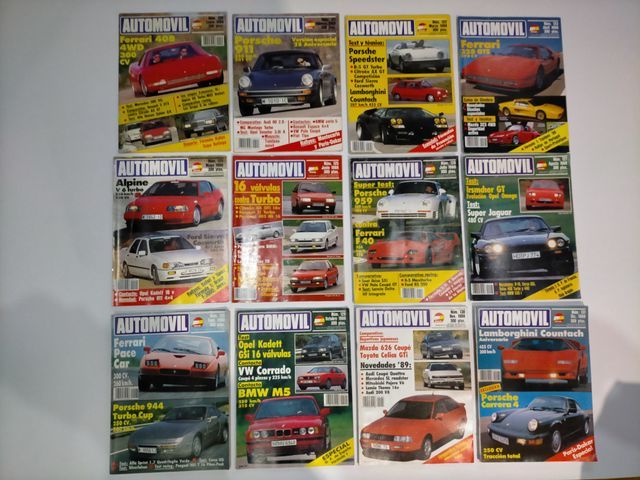 REVISTA AUTOMOVIL AÑO COMPLETO 1988