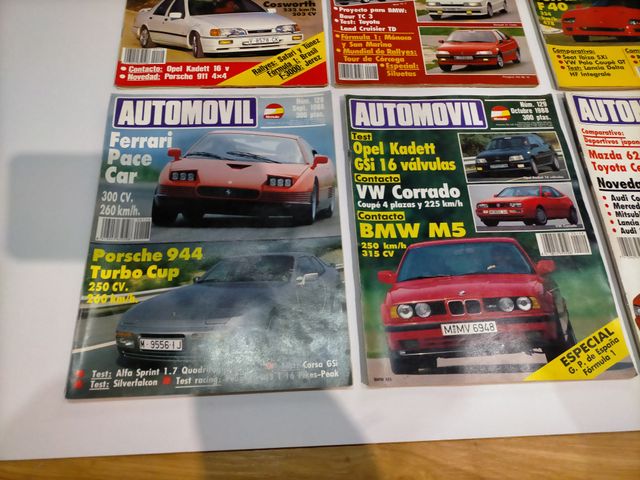 REVISTA AUTOMOVIL AÑO COMPLETO 1988