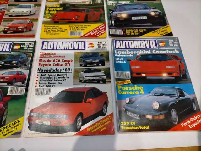 REVISTA AUTOMOVIL AÑO COMPLETO 1988