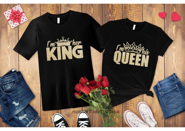 Camisetas personalizadas KING/QUEEN