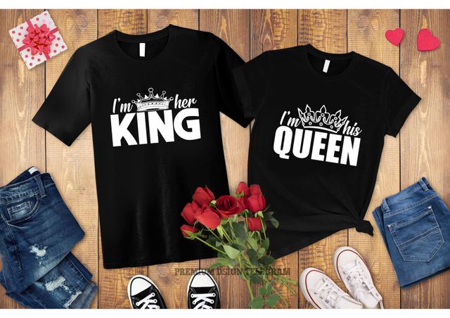 Camisetas personalizadas KING/QUEEN