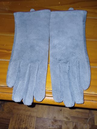 GUANTES CUERO Y POLIÉSTER