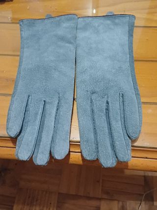 GUANTES CUERO Y POLIÉSTER
