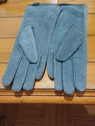GUANTES CUERO Y POLIÉSTER