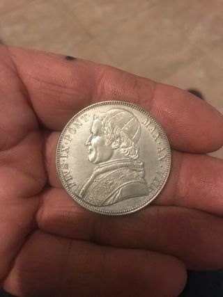 5 lire 1870 stato pontificio