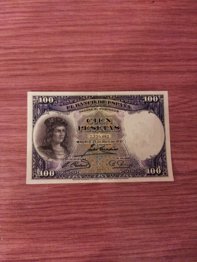 Billete 100 pesetas 1931