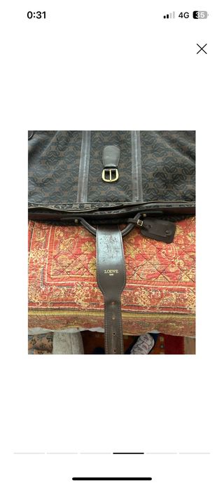 Maleta marrón Loewe vintage 