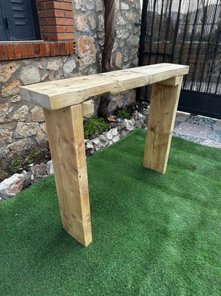 consola recibidor madera maciza