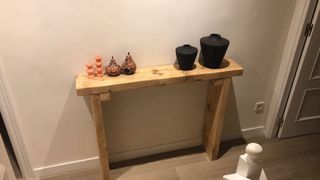 consola recibidor madera maciza