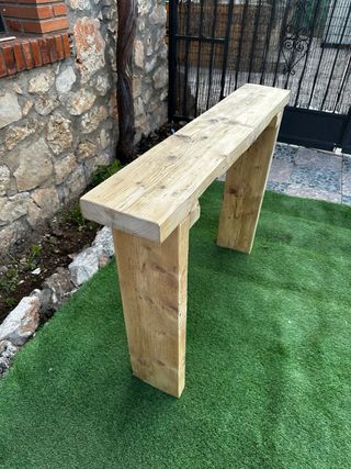 consola recibidor madera maciza