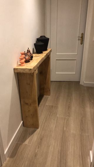 consola recibidor madera maciza