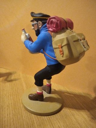 Figura Tintín en el Tíbet Haddock alpinista.