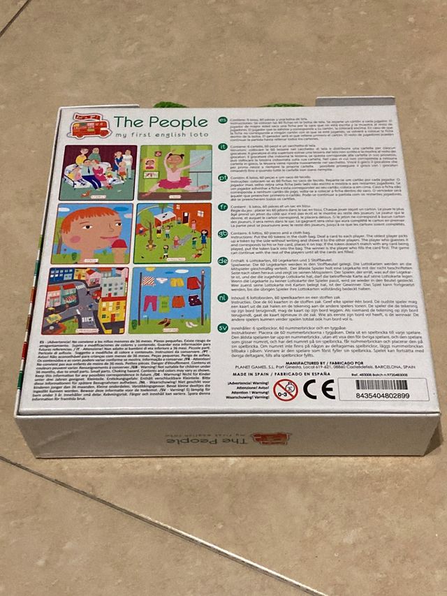 Juego The people my first english loto