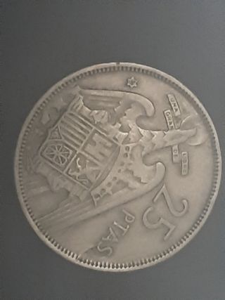 Moneda 25 pesetas 1957 *58