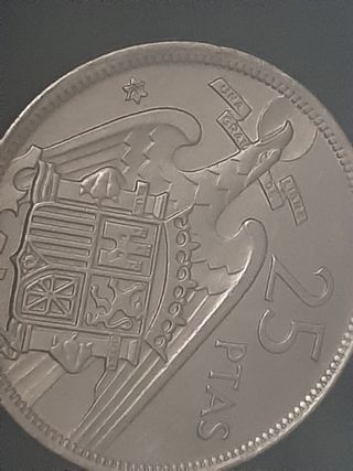 Colección 14 monedas de 25 pesetas 1957