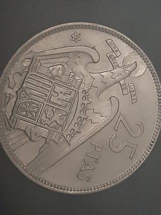 Colección 14 monedas de 25 pesetas 1957