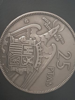 Colección 14 monedas de 25 pesetas 1957