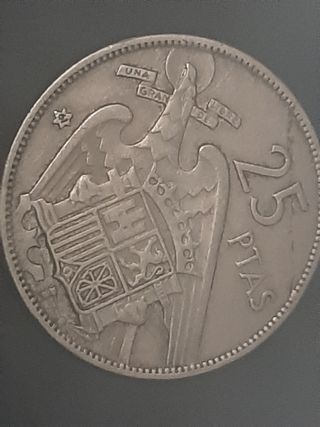 Colección 14 monedas de 25 pesetas 1957