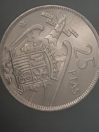 Colección 14 monedas de 25 pesetas 1957