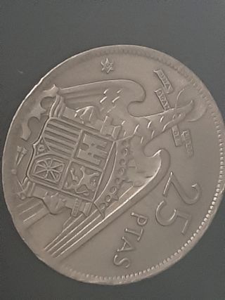 Colección 14 monedas de 25 pesetas 1957