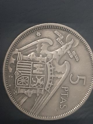 Moneda 5 pesetas 1957 *58