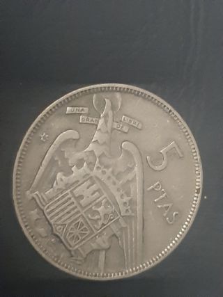 Moneda 5 pesetas 1957 *58