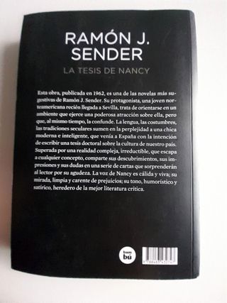 La Tesis de Nancy. Ramón J. Sender.