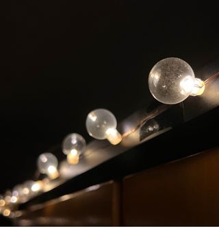 Luci natale 30 palle vetro cavo 3 metri interno