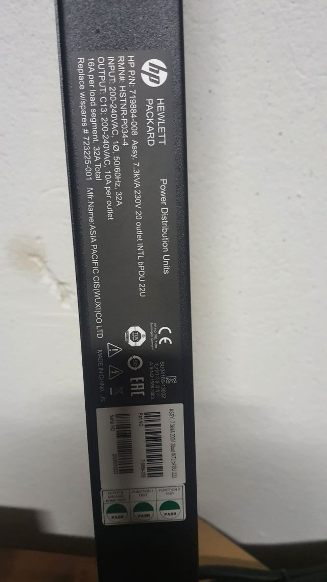 HP distribuzione alimentazione di base