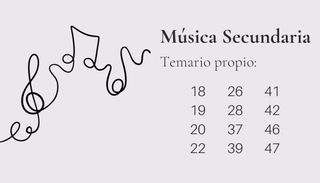 Temario Oposiciones Música Secundaria