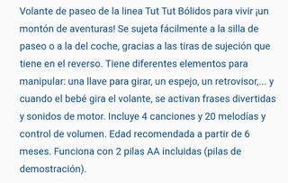 Volante infantil Vtech para silla