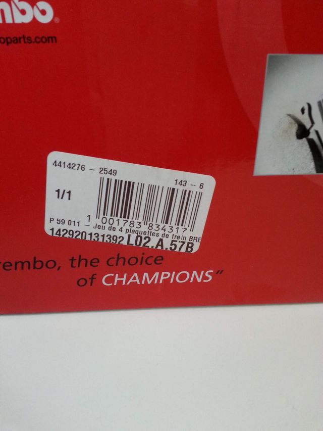 Brembo kit pastillas de freno