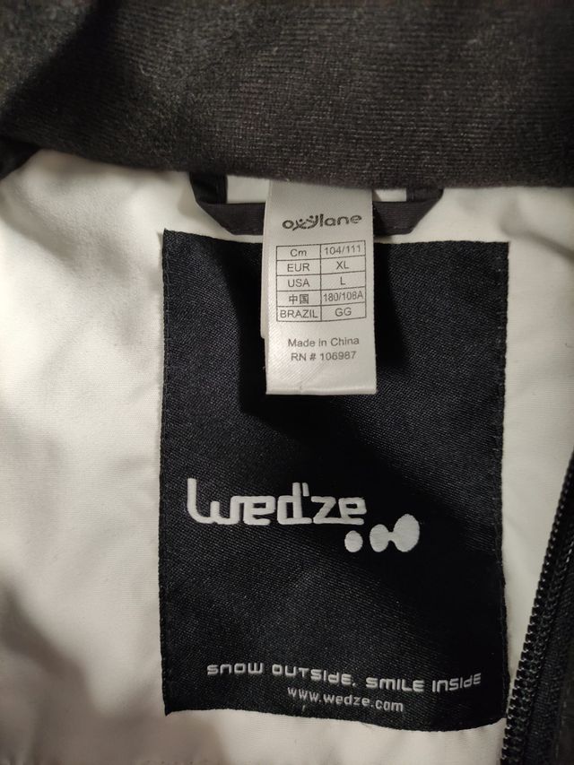 Casaco Wedze Ski tamanho XL. Usado cerca de 5 vezes