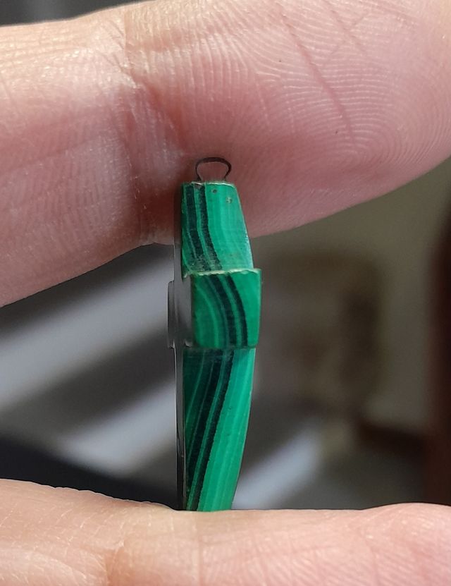 Ciondolo in malachite