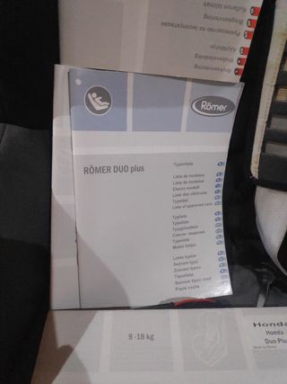 sillita Isofix Romer diseño Honda