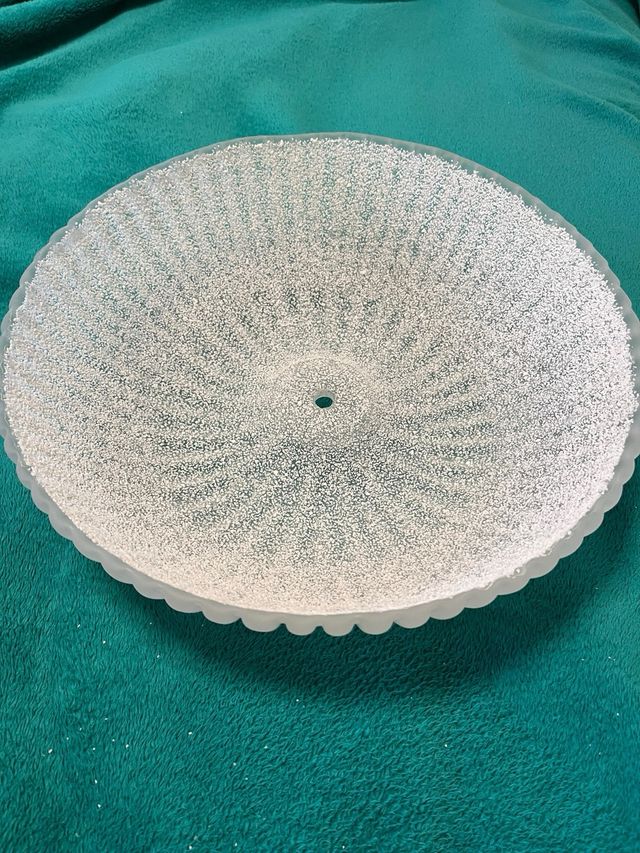 Plafón redondo de cristal