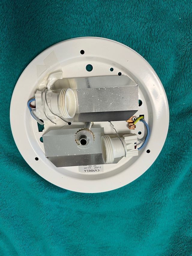 Plafón redondo de cristal