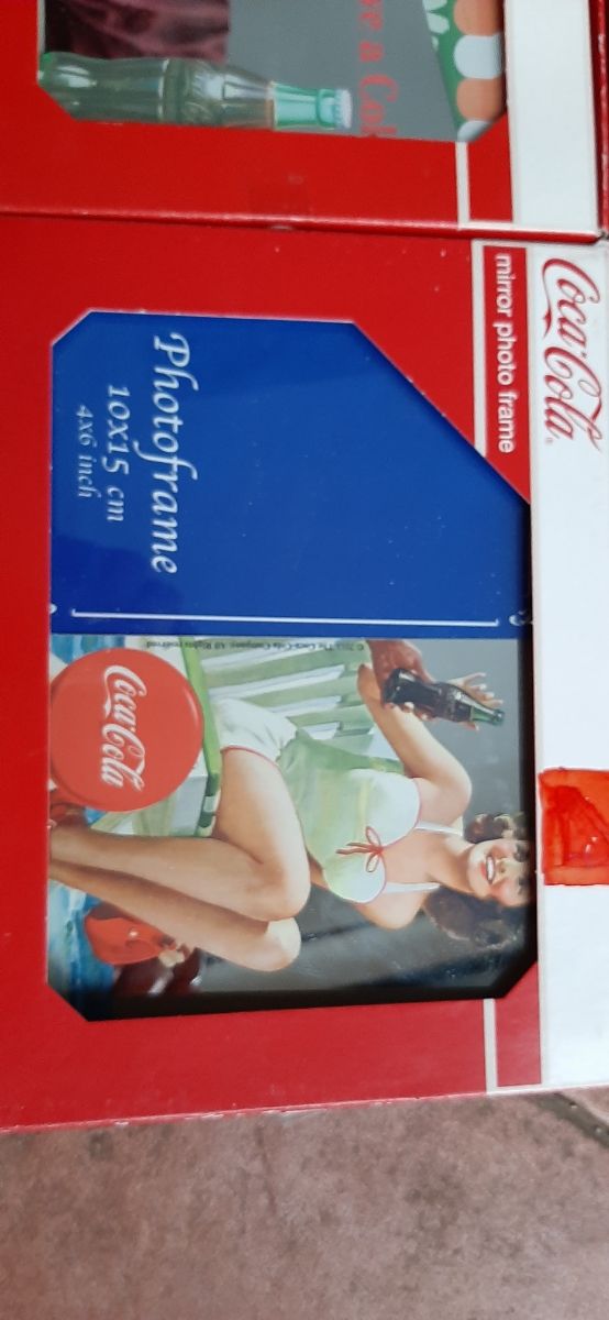4 porta foto coca cola specchio