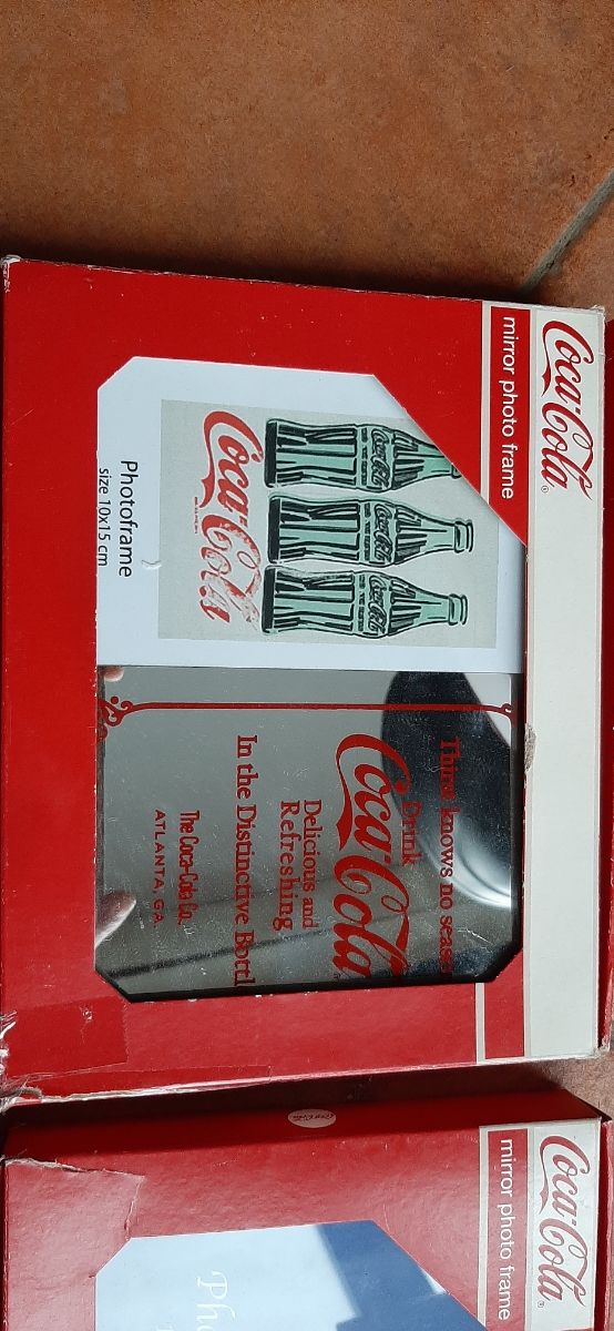 4 porta foto coca cola specchio
