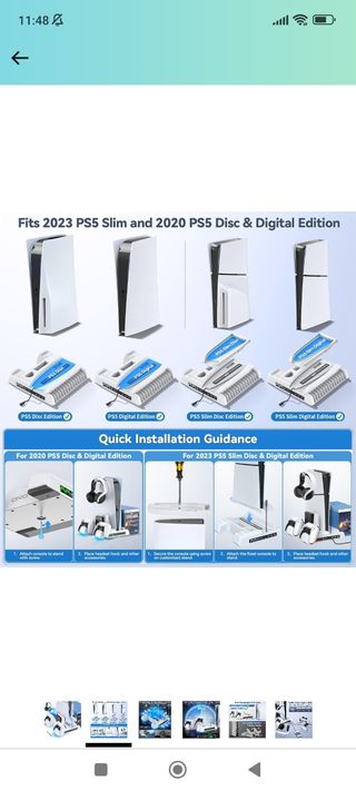 Soporte de ps5 y ps5 slim 