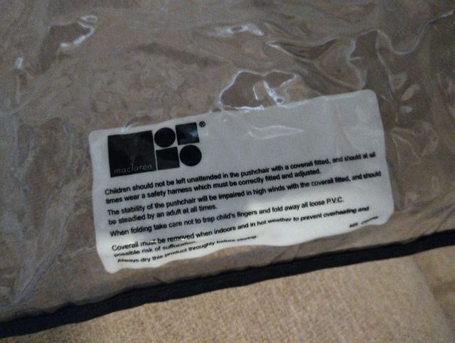 Plástico protección lluvia carro maclaren ms 0999b