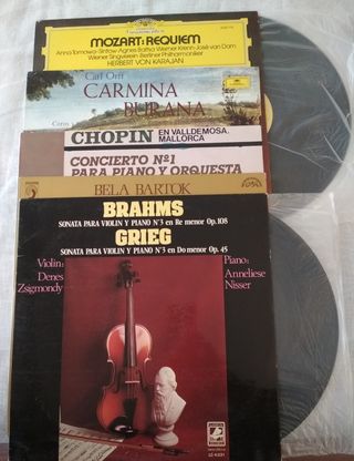Vinilos, Lote 5 Discos Música Clásica.