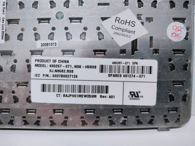 Teclado para portátil HP