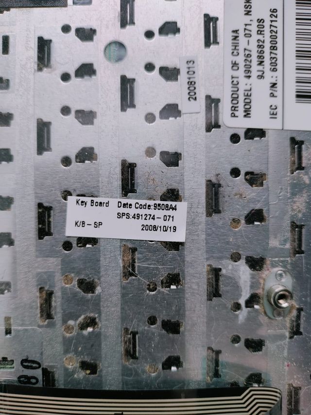 Teclado para portátil HP