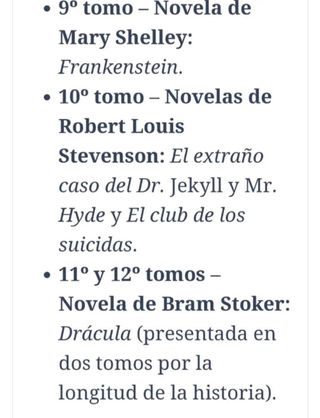 Novelas de suspense y terror