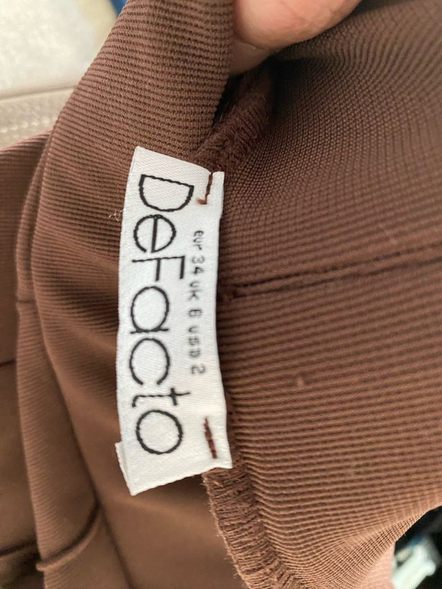 pantalon recto ajustado XS - DEFACTO