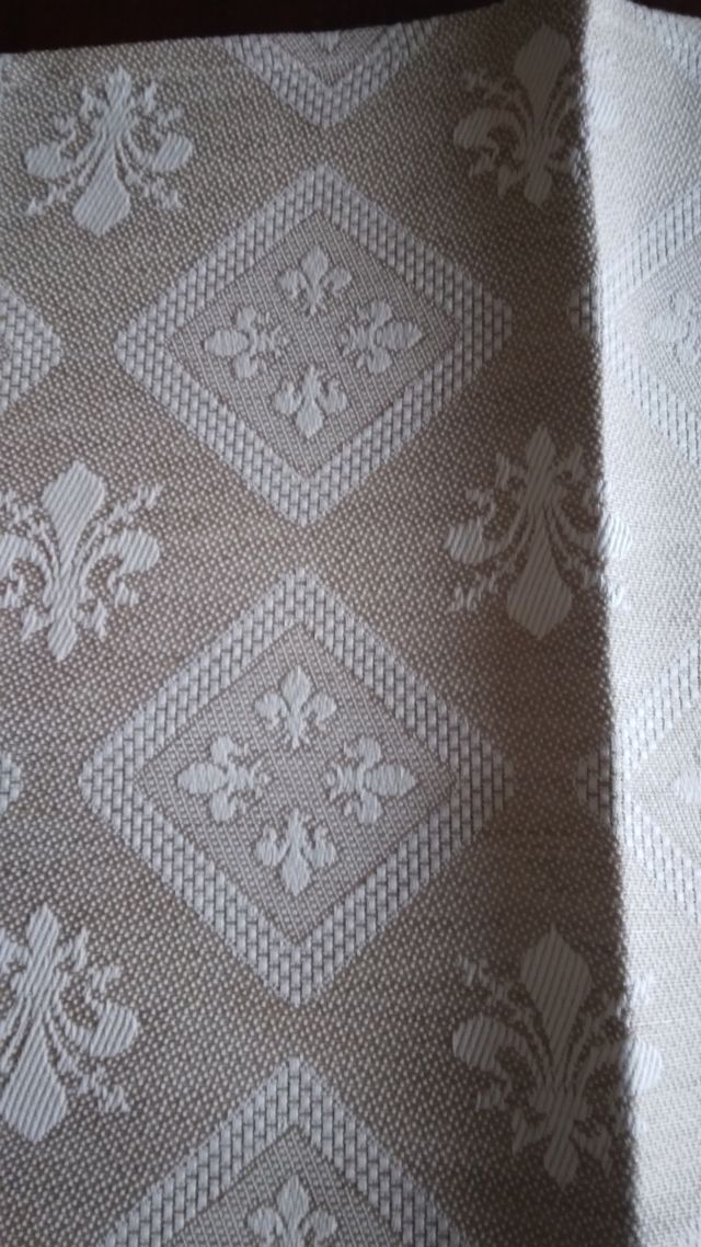 Centrotavola tessile panna