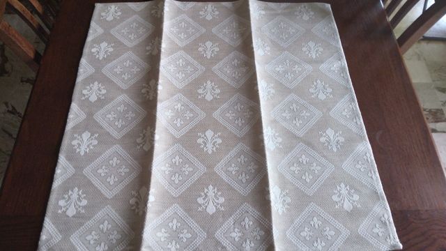 Centrotavola tessile panna